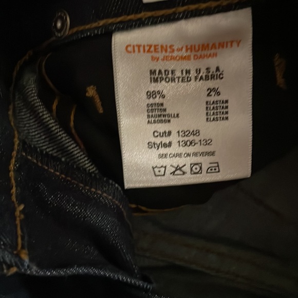 COH Elson Dark Wash Medium Rise Classic Straight Leg Jeans - Picture 3 of 5